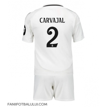 Real Madrid Daniel Carvajal #2 Echipament de Fotbal Replică 2024-25 Copii Acasa (+ Șorturi)